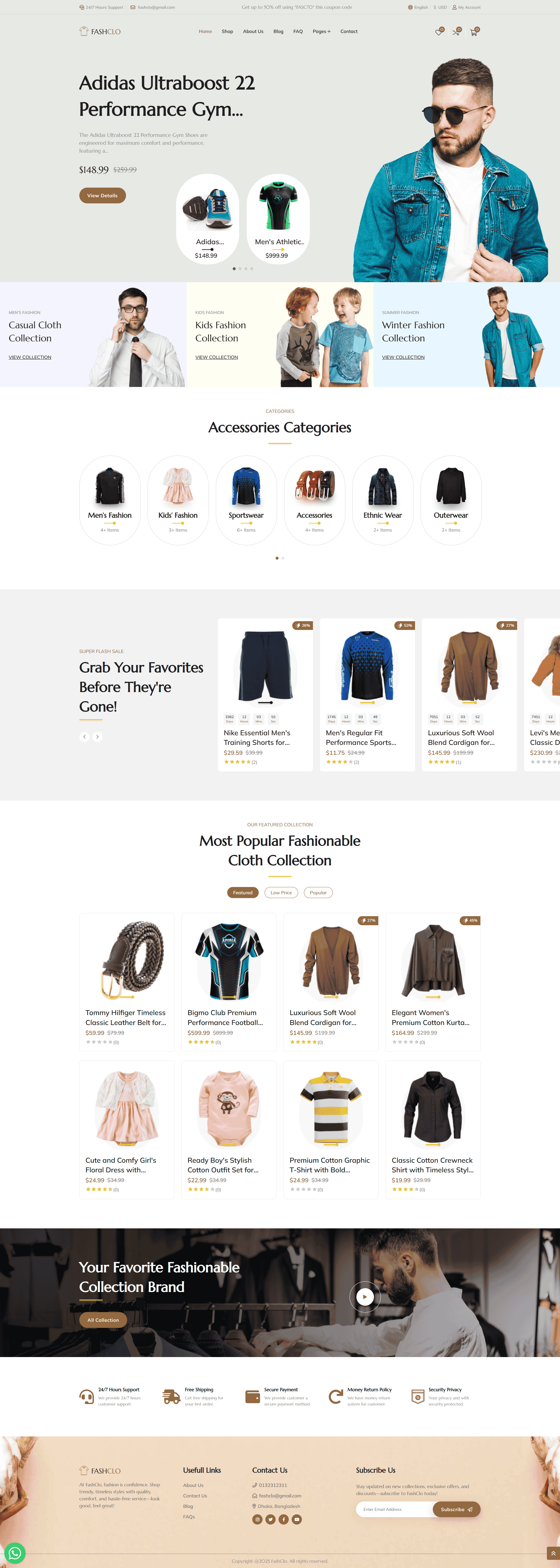 Giyim Tema E-ticaret Sitesi